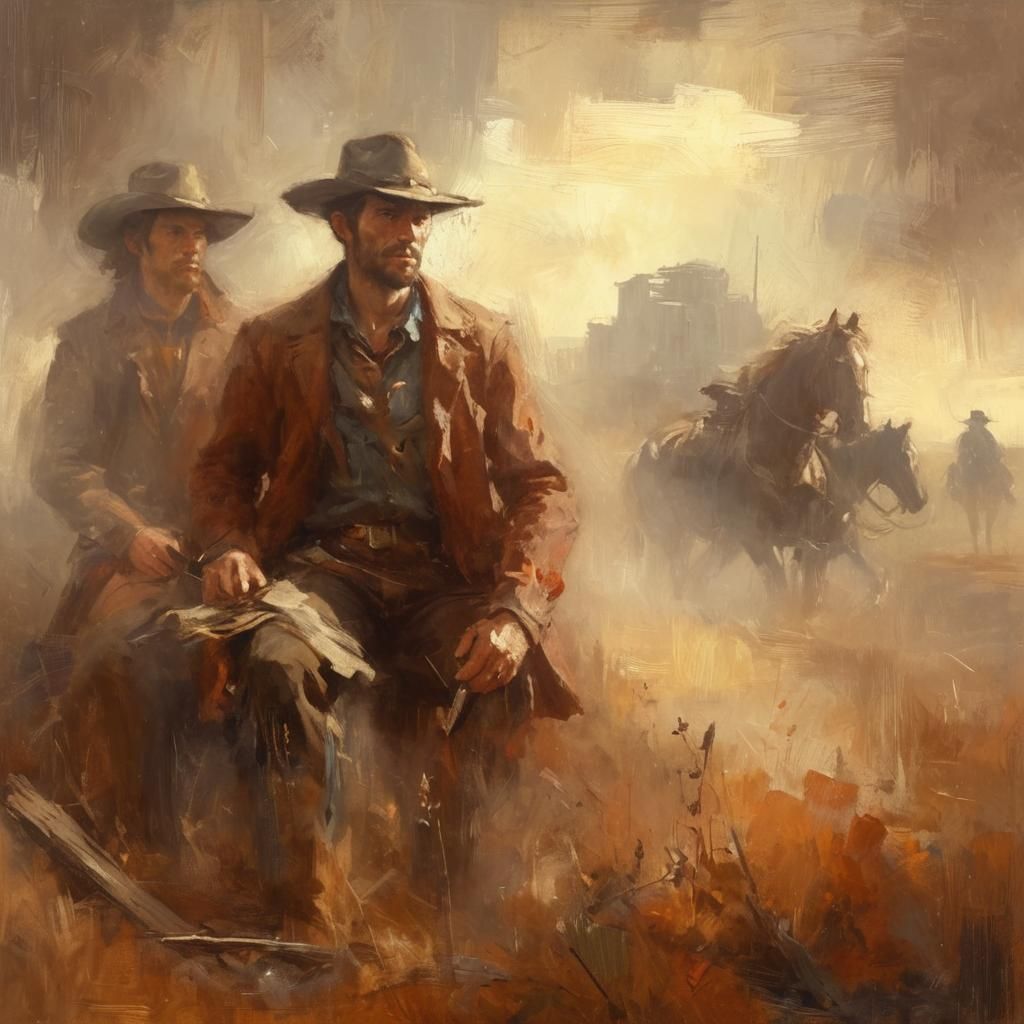 AI Generated Cowboy Portrait