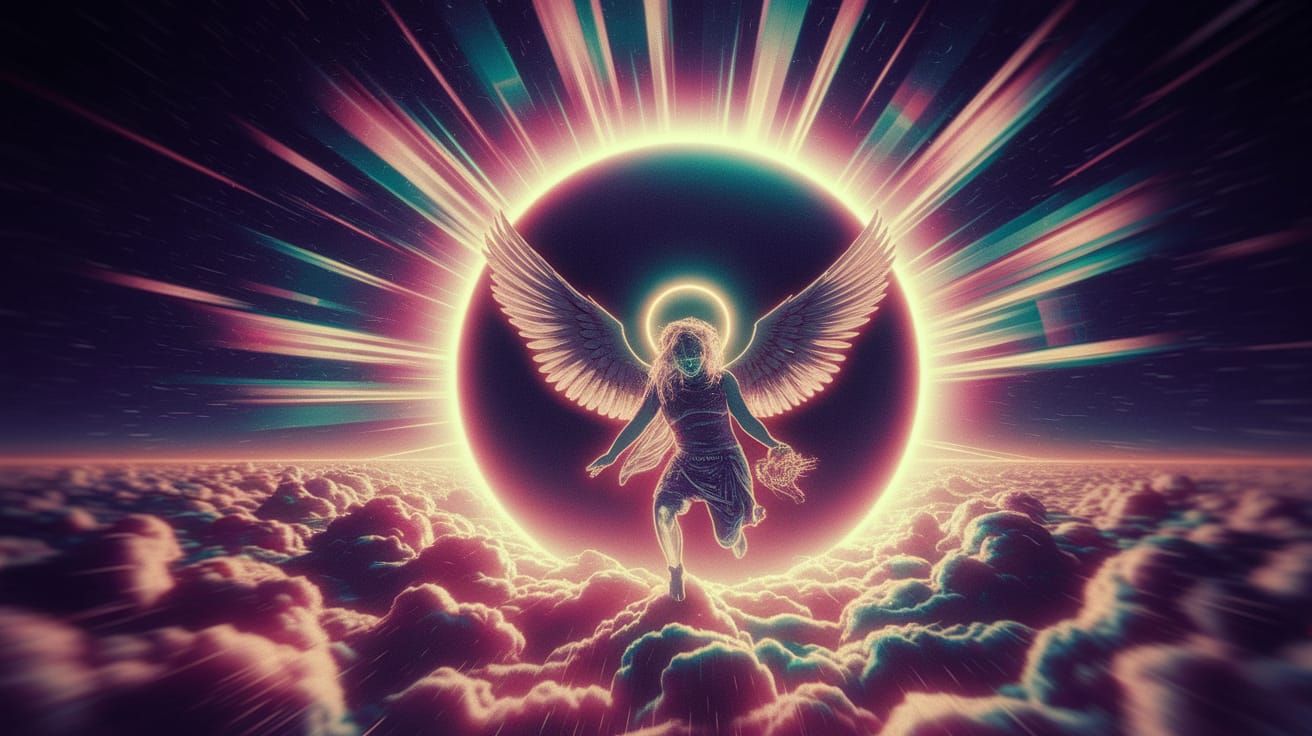 Cursed Angel Steals Sacred Heart During Solar Eclipse