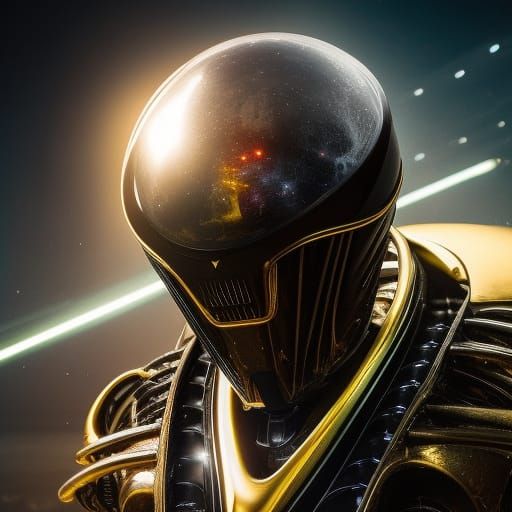 Alien Fashion Show on Saturn in Moody Light