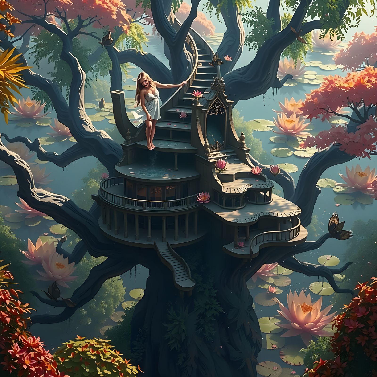 Splashing into Serene Water's Edge