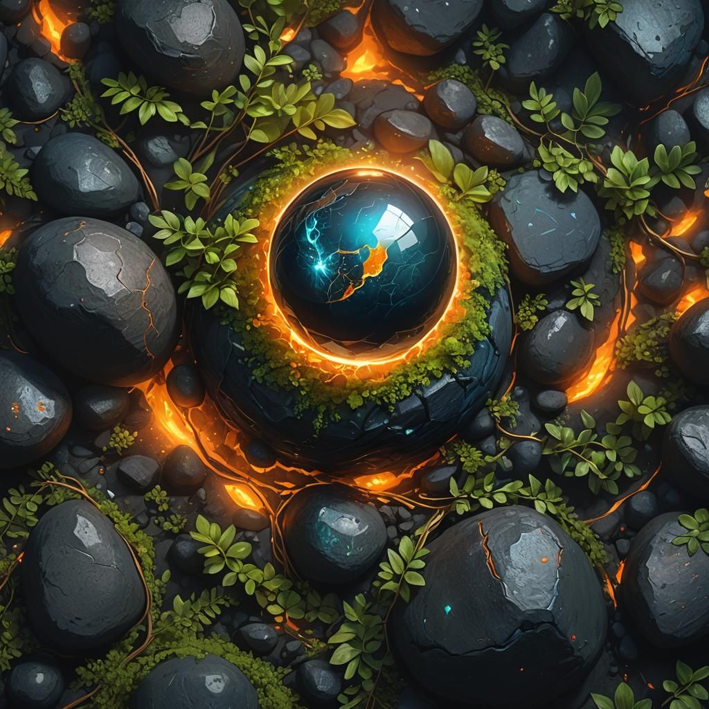The Healing Pebble of Pele: Fantasy Concept Art