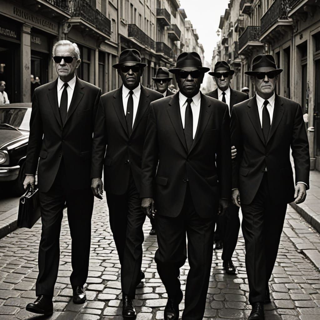 Vieux Carre Men in Black Minimalist