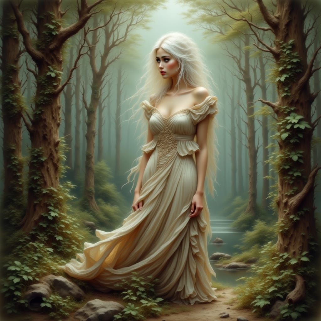 Ethereal Forest Dweller in Earth Tones
