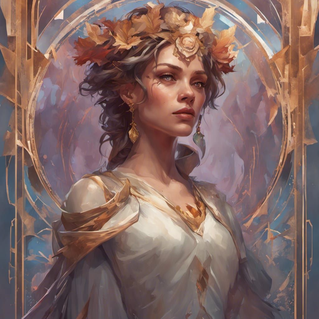 Detailed Portrait of a Regal Woman in Hyperrealistic Style