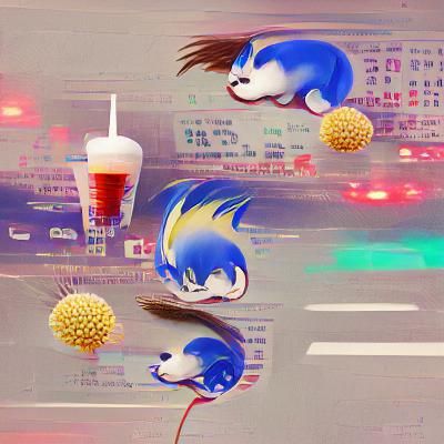 Sonic the Hedgehog Running Through Green Fields