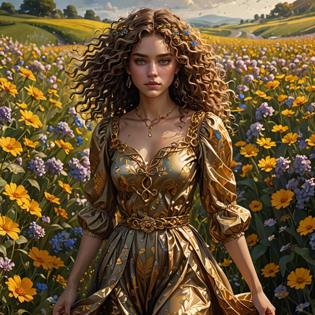 In a flower meadow V5