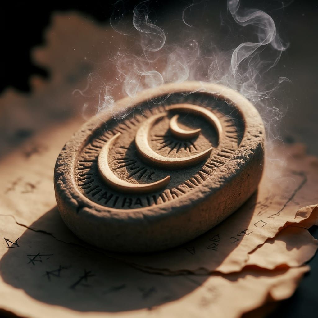 Mystical Ancient Amulet with Hekate Symbol