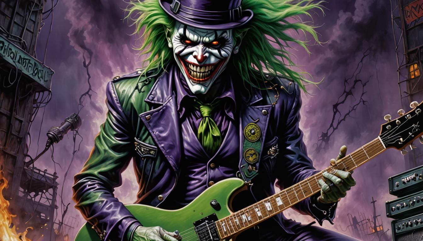 Joker as Iron Maiden Album Art