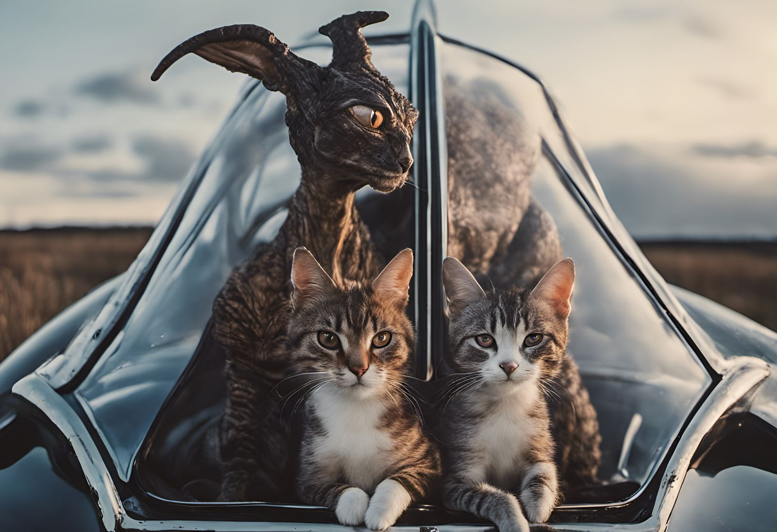 Eldritch Alien People Pets in Dreamy Glazed Light