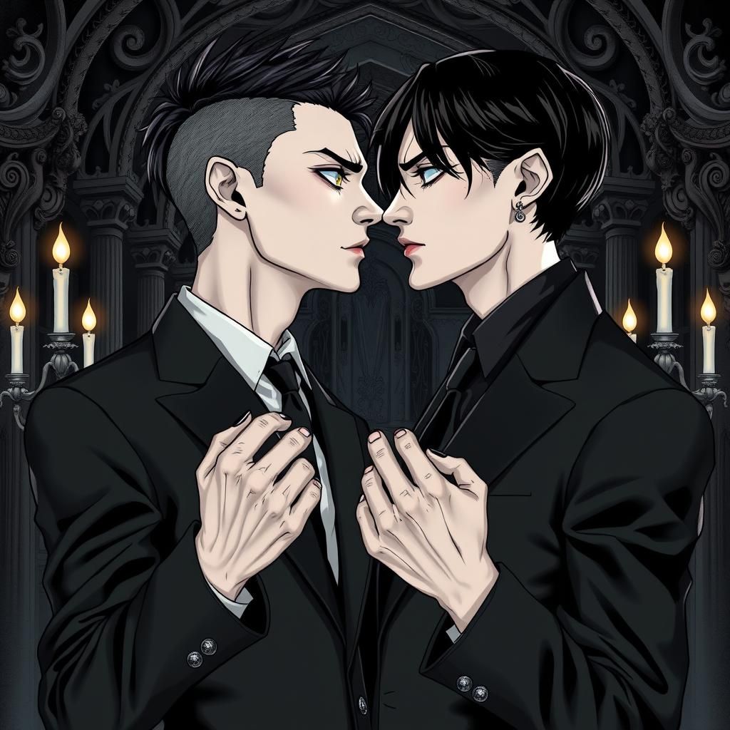 Intimate Gothic Portrait of Finnish Couple