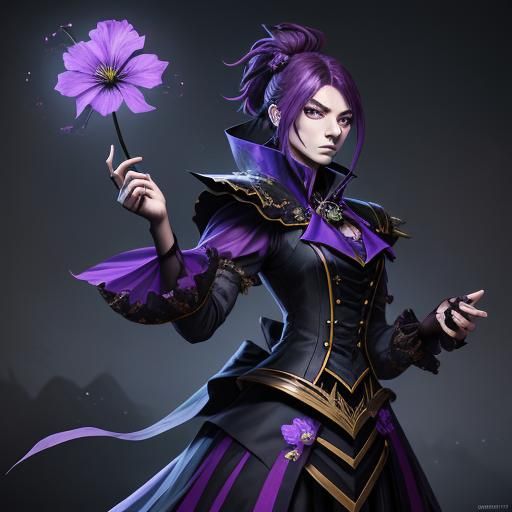 Spectral Cranesbill Duelist: Fantasy Concept Art