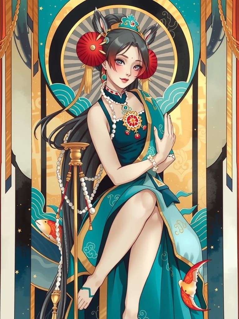 Otohime: Folklore Princess in Traditional Japanese Art