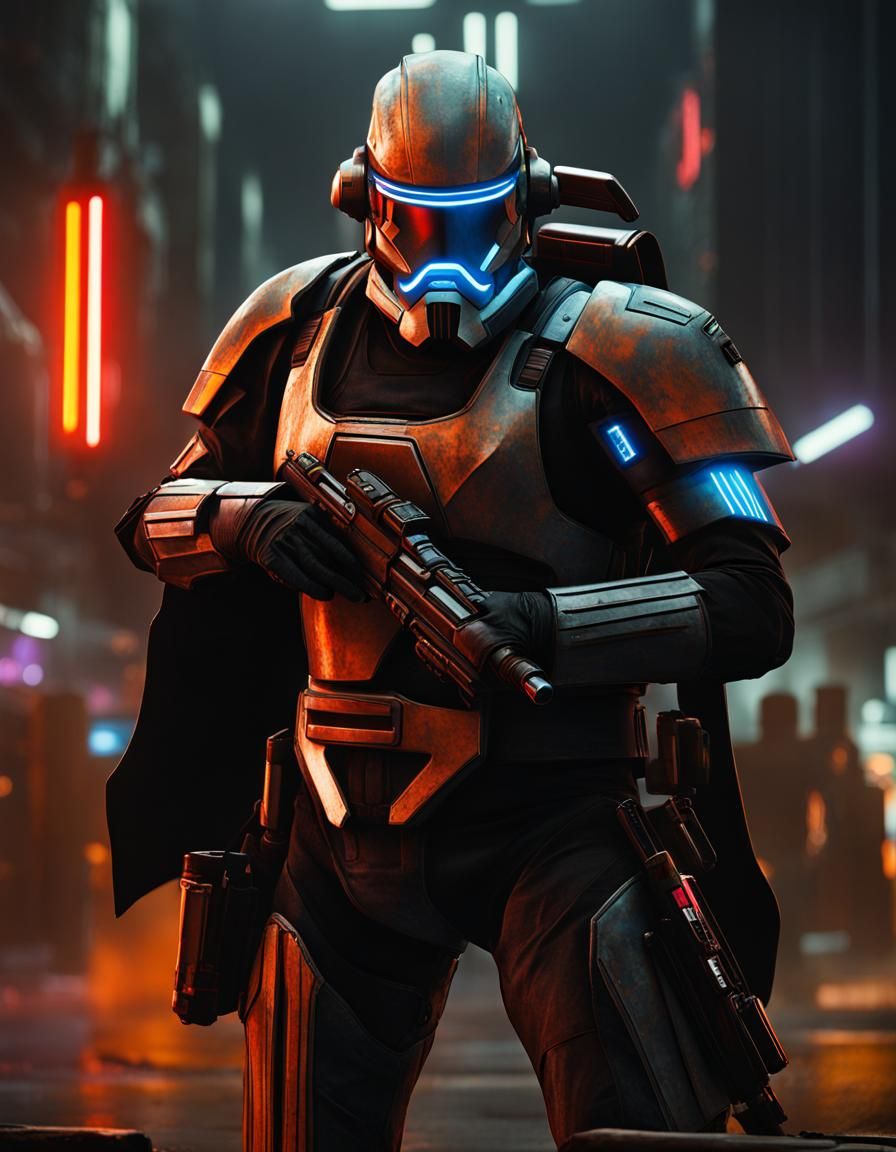 Cyberpunk Clone Commando in Star Wars Underworld