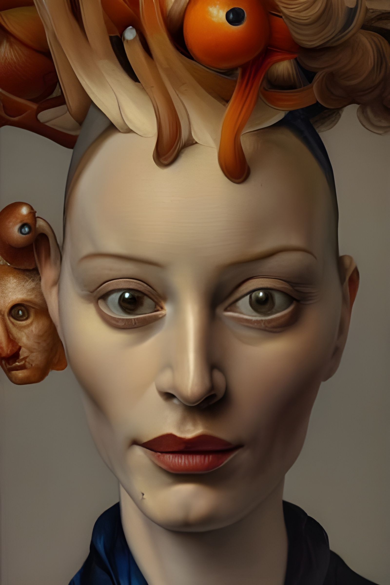 Woman Shopping: Photorealistic Portrait with Dreamy Effects