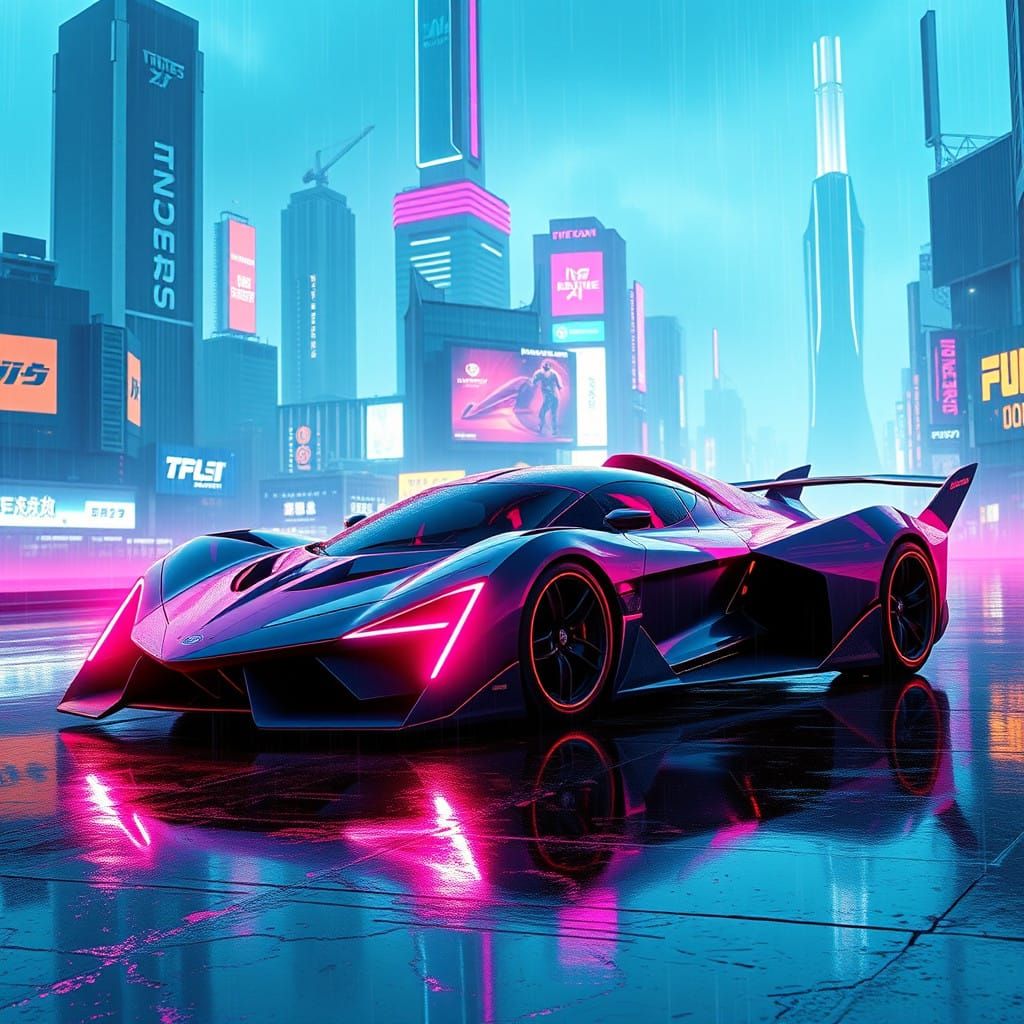 Cyberpunk Spaceship Hybrid