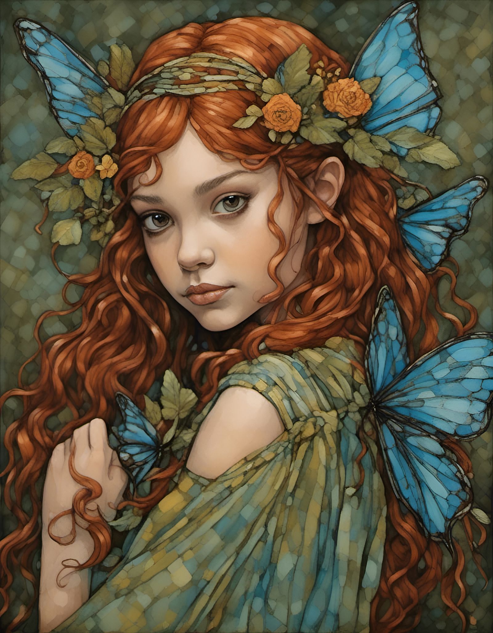 Ethereal Fairy Portrait in Digital Art Style