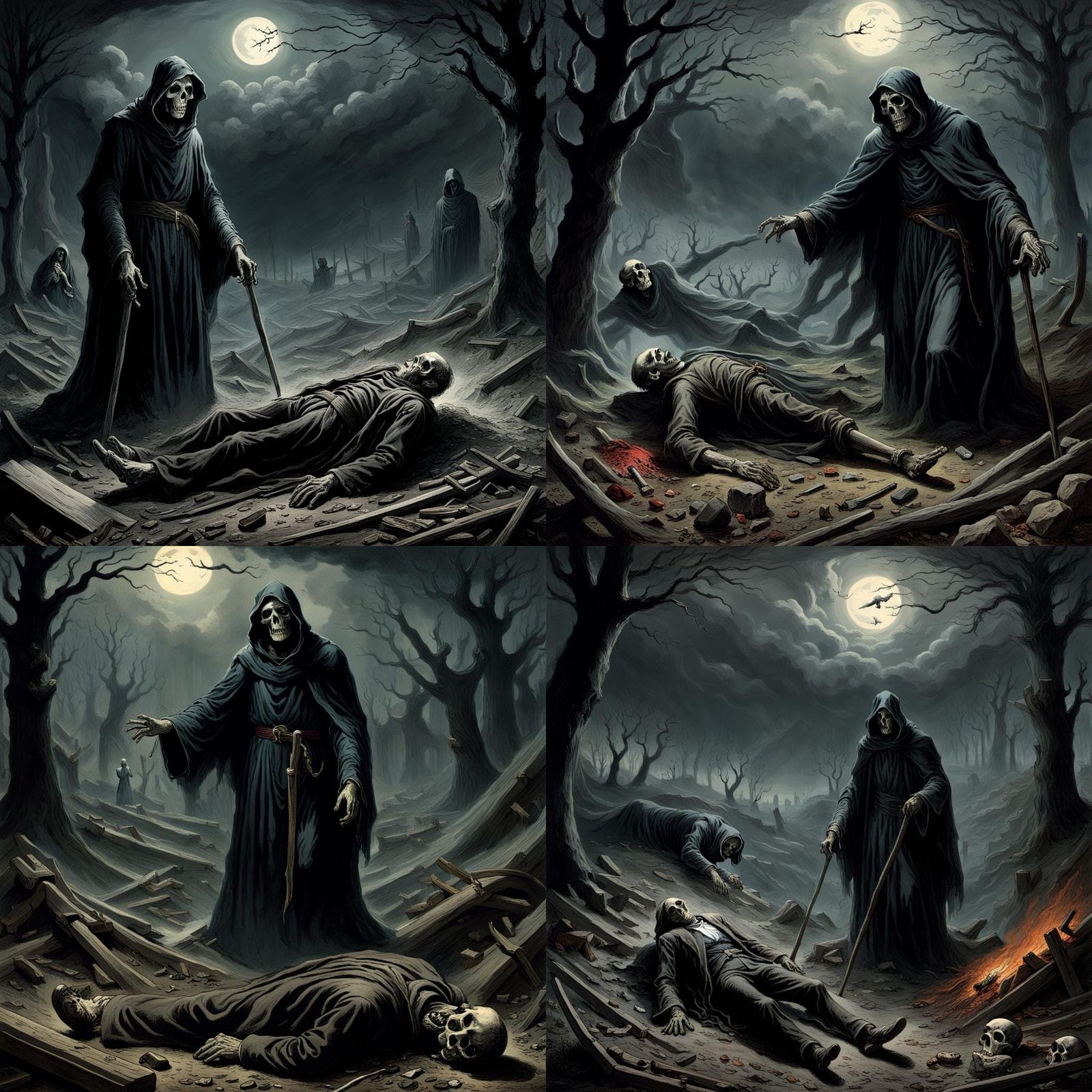 Grim Reaper Takes Soul at Accident Site