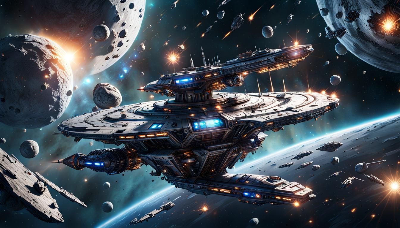 Epic Spacecraft Soars Through Asteroid Belt