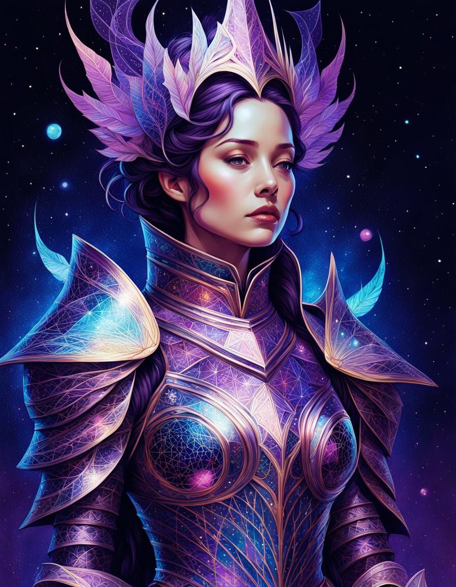 Galactic Knight Queen in Rainbow Armor