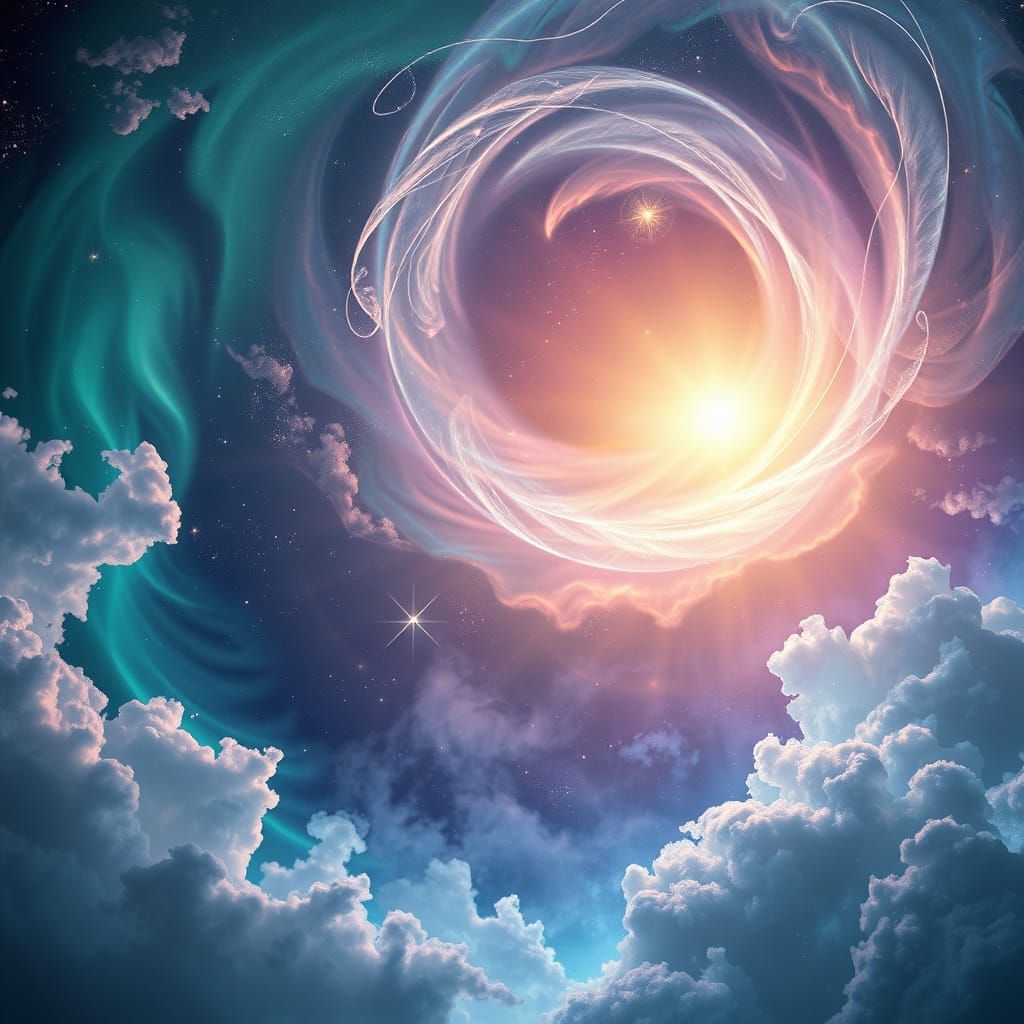 Ethereal Awakening in Vibrant Mysticism