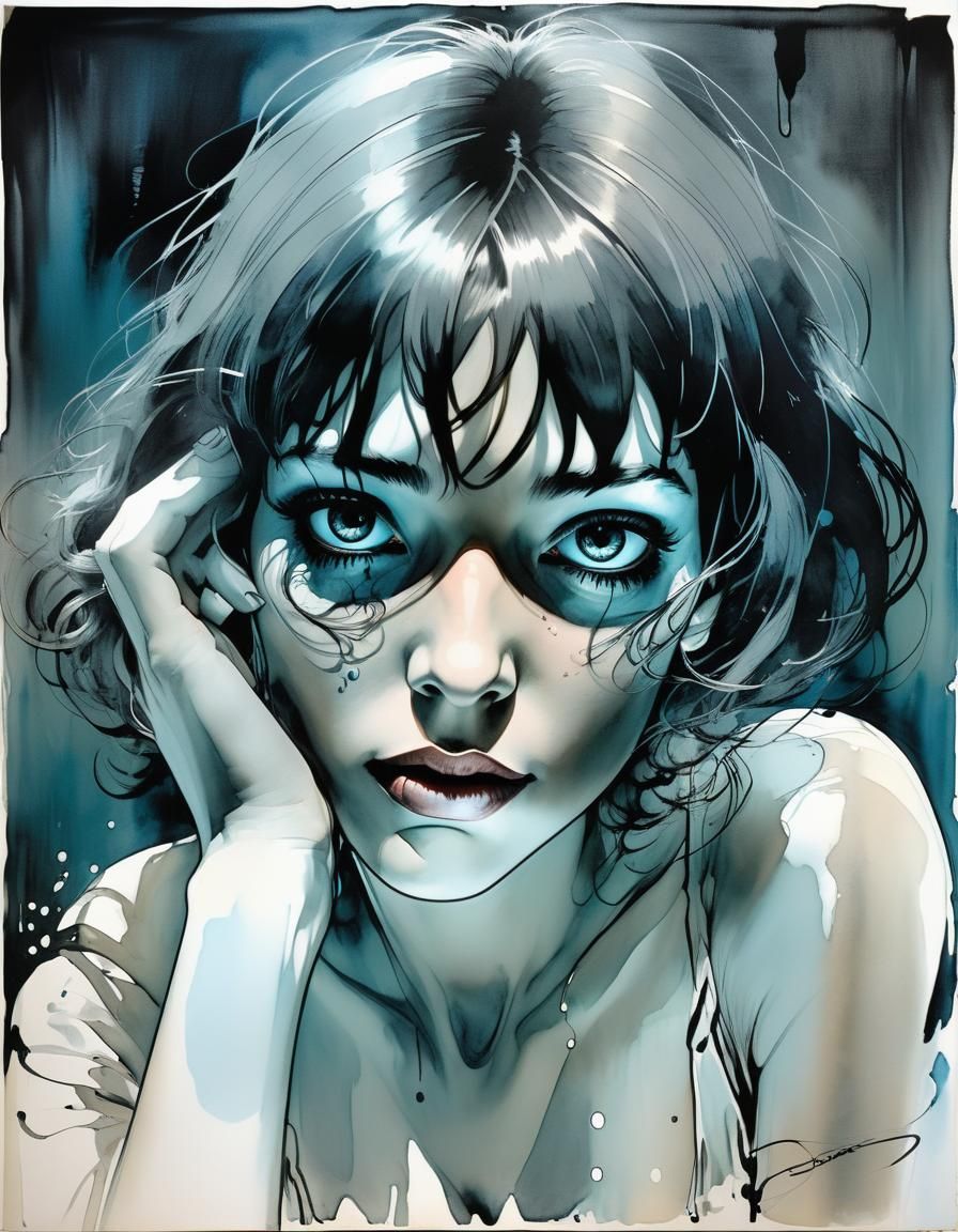 Introspective Ink Art Inspired by Surrealist Photography