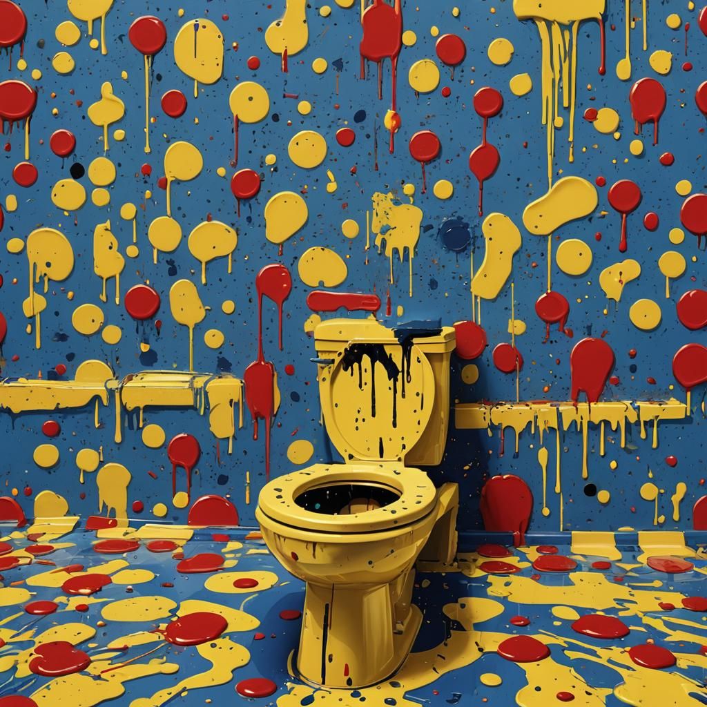 Bauhaus Pop Art: Toilet Overflowing