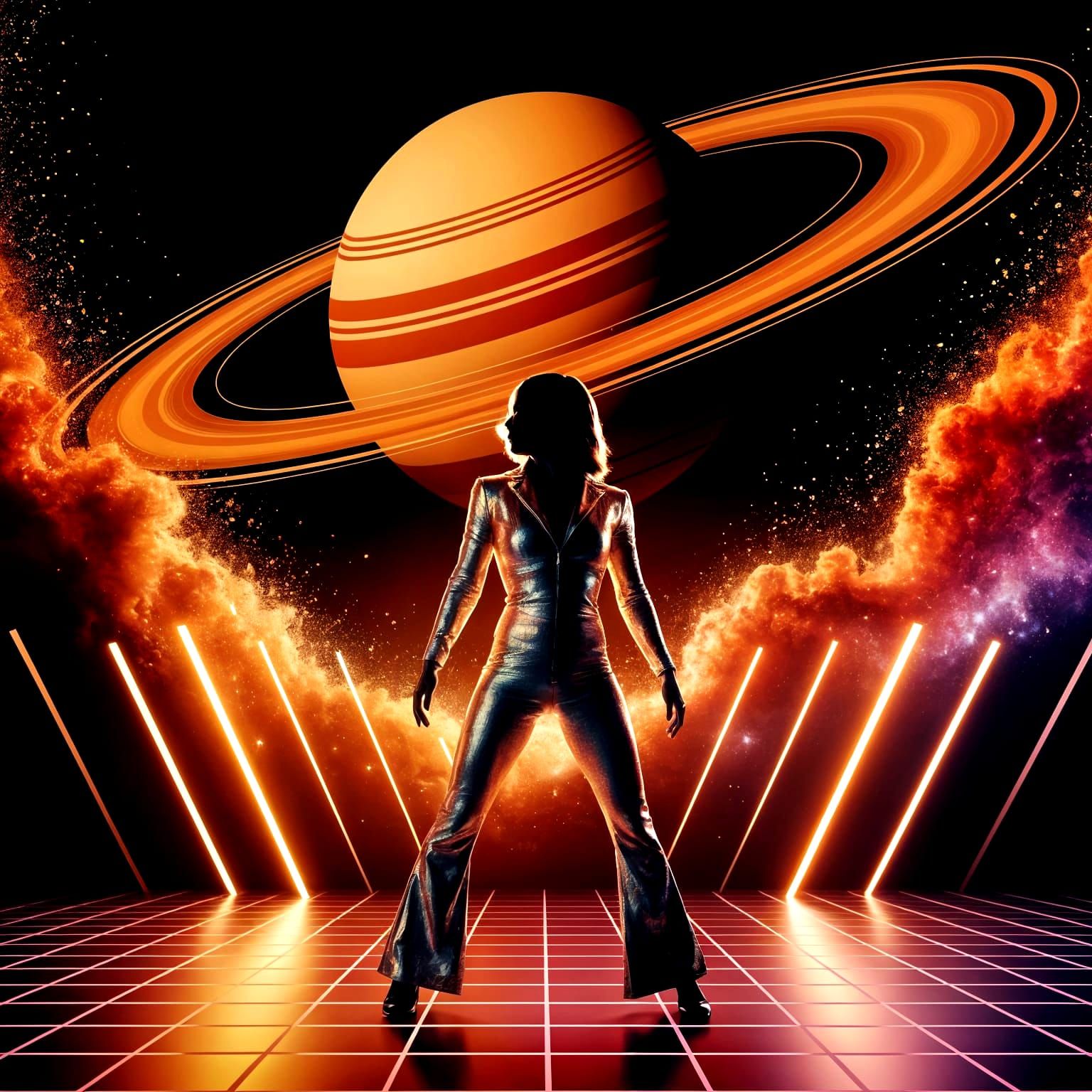 Retro-Futuristic Space Disco Extravaganza