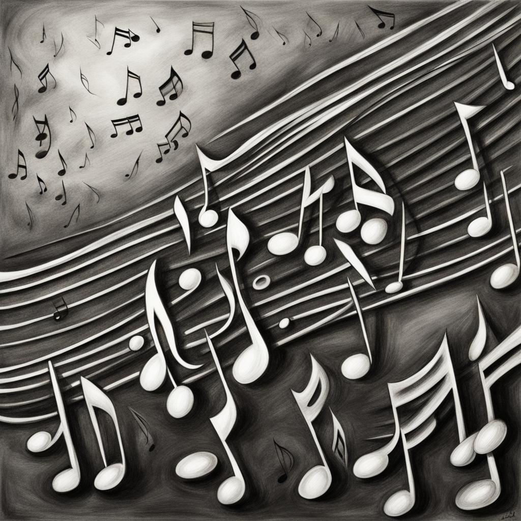 Music Notes Dancing in the Wind