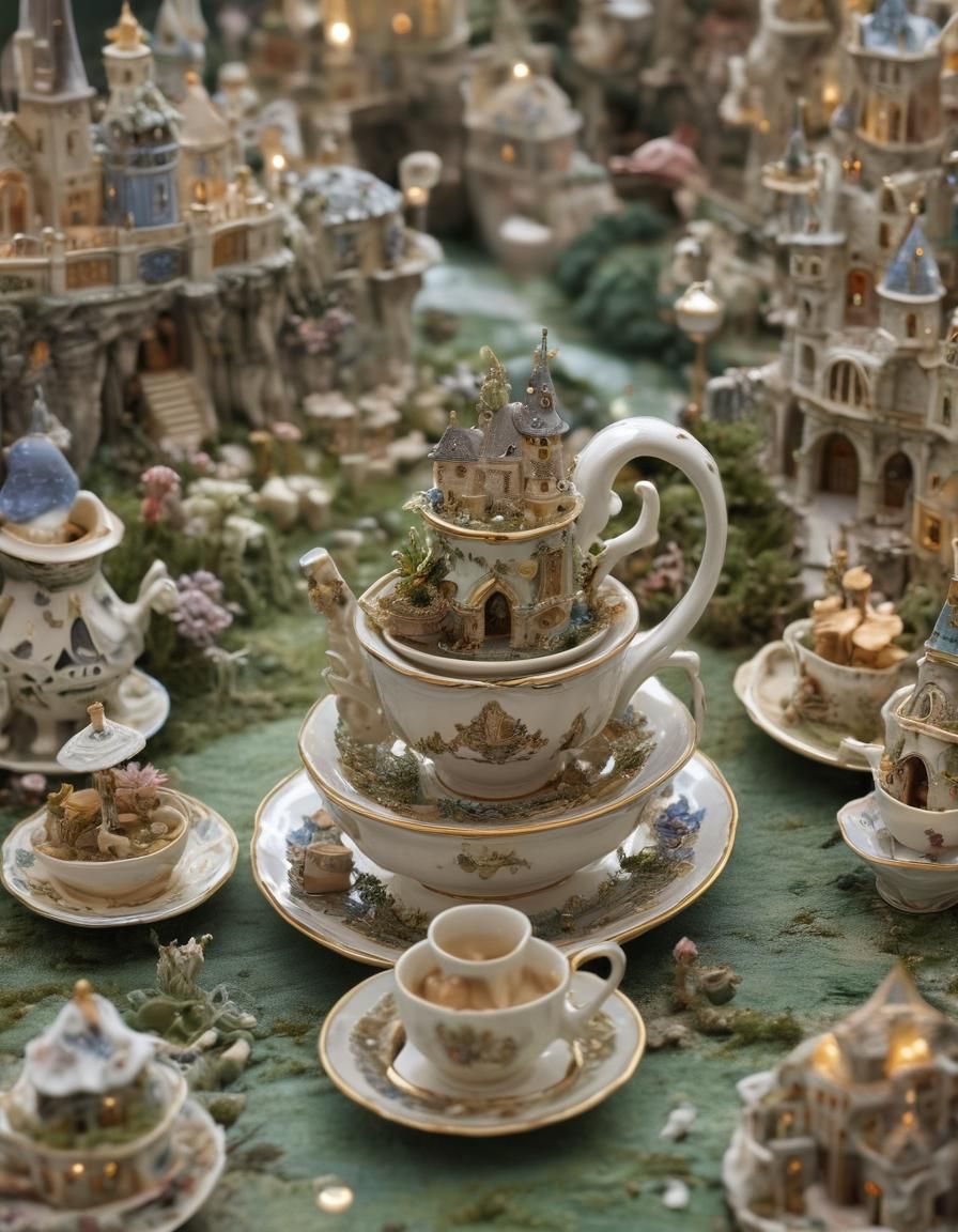 Miniature Kingdom Inside Heavenly Teacup