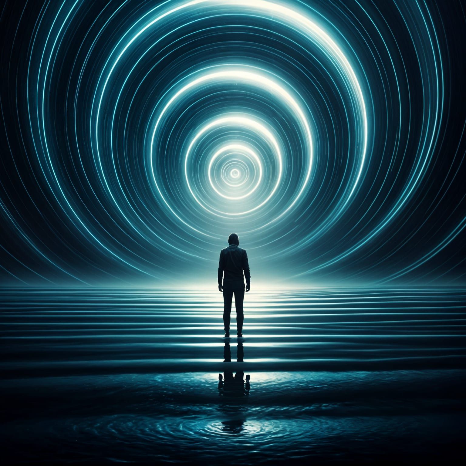 Oceans of Time Conceptual AI Image