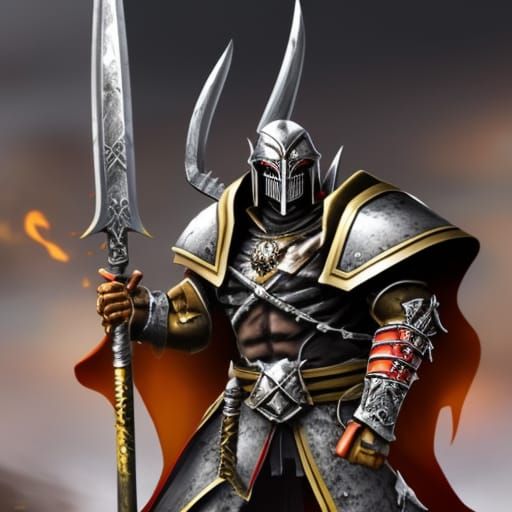 Chaos Warrior in Warhammer Fantasy Battle