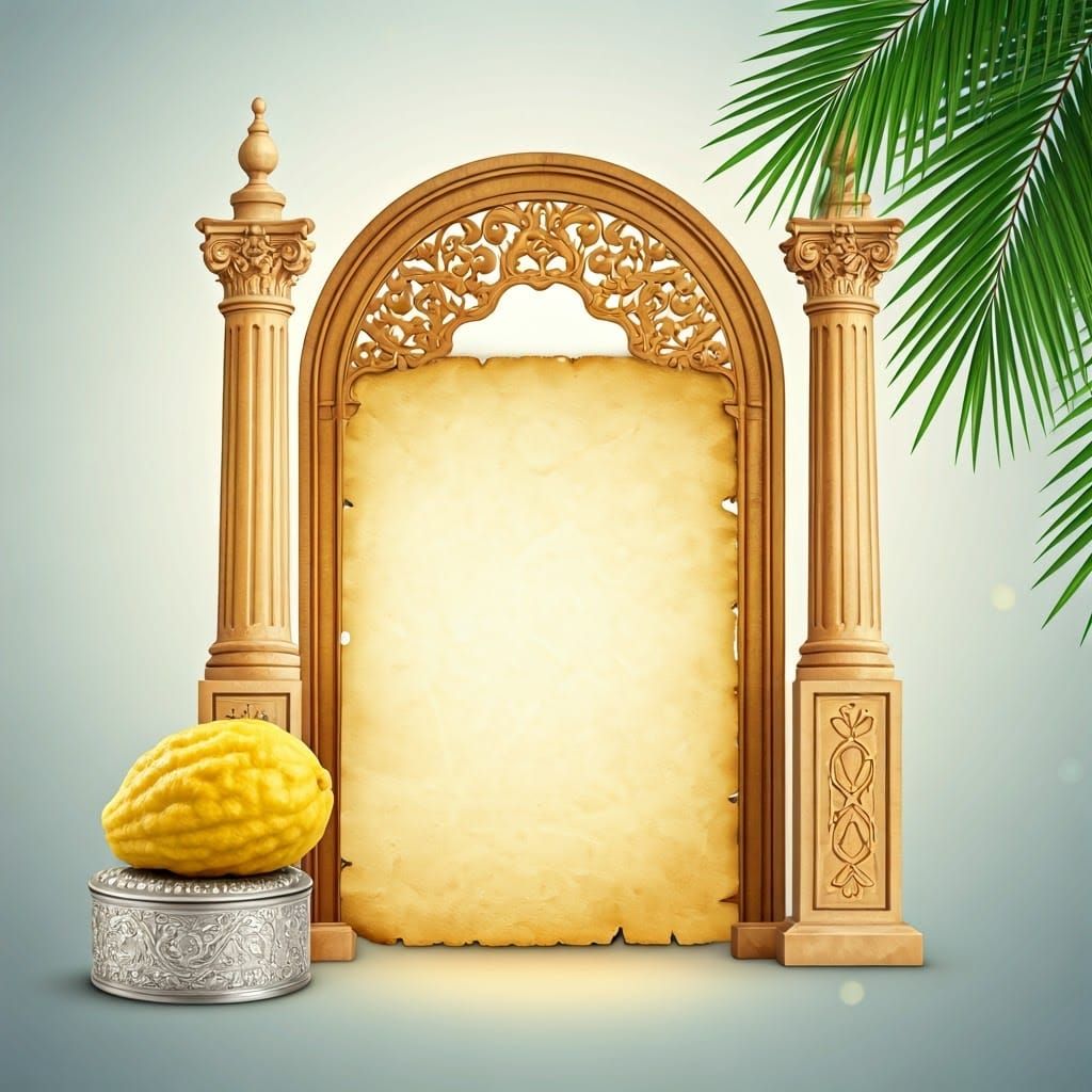 Illuminated Blessing Page in Art Nouveau Style