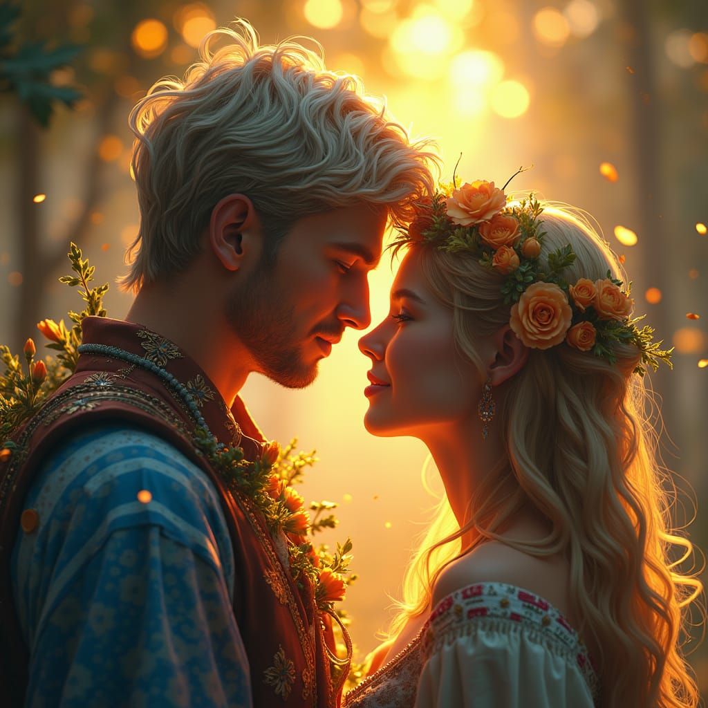 Fantastical Image of Love and Devotion