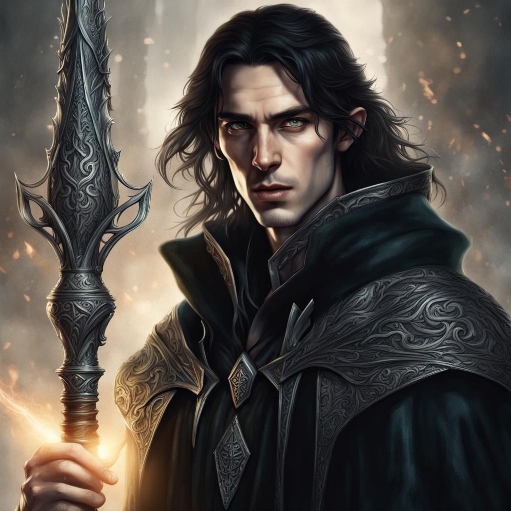 High Elf Sorcerer Concept Art in 8k Resolution