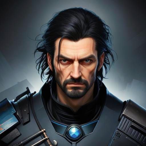 Dr. Karl Josef Ryker: Hyperrealistic Full Body Portrait