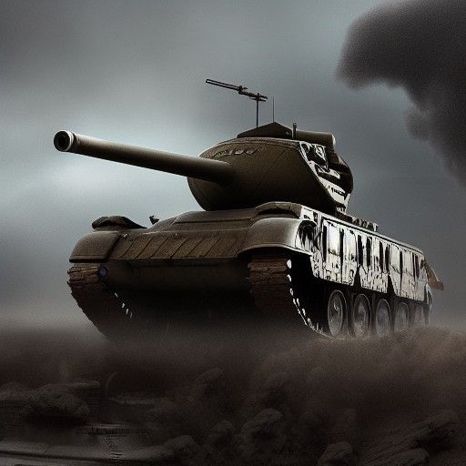 Epic Cinematic Tank in Digital Matte Painting