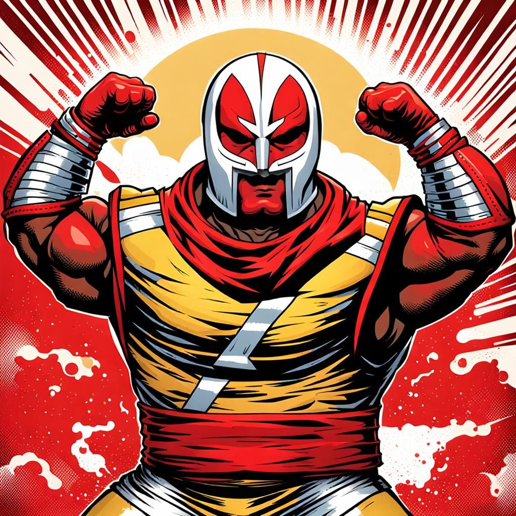 Juggernaut as a Pro Wrestling Luchador