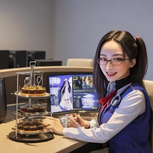 Anthropomorphic Venus Flytrap Woman at the Dentist