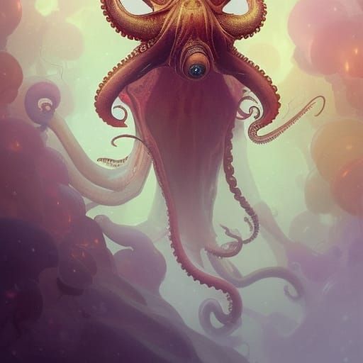 Alien Hybrid Portrait in Hyperdetailed Concept Art