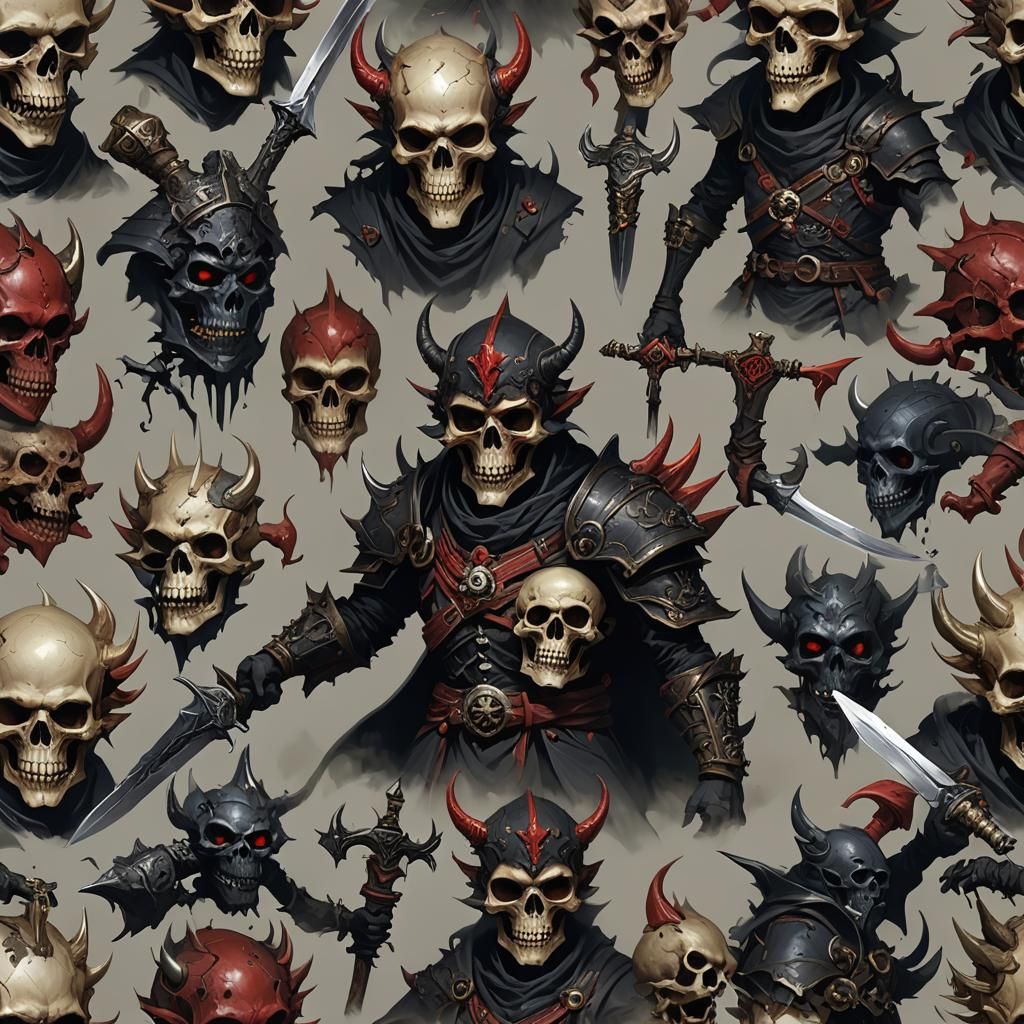 Kobold Necromancer with Skull Helm in Detailed Matte Paintin...