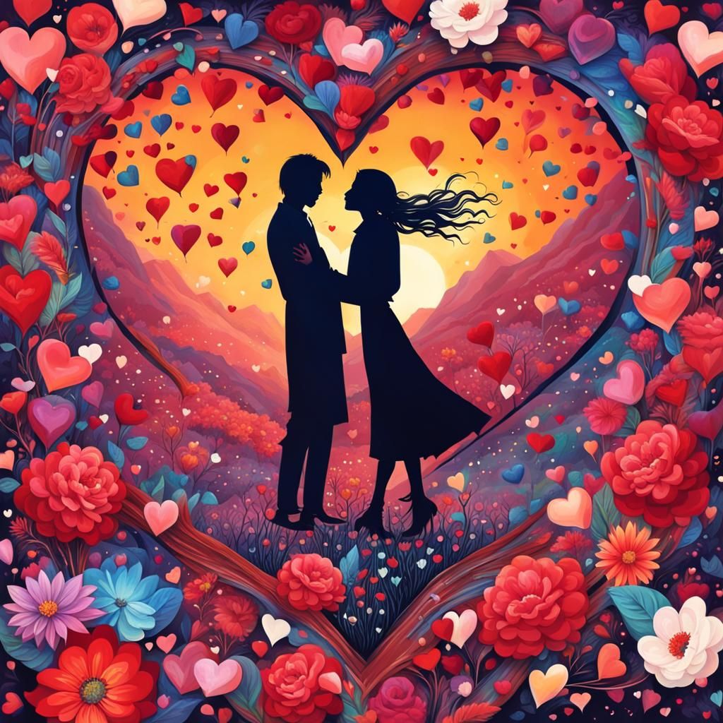 Love's Harmony: A Celebration in a Floral Paradise