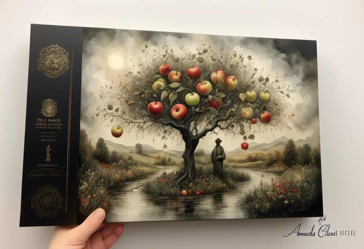 Adam Leaving the Garden: 3D Melting Oil Painting