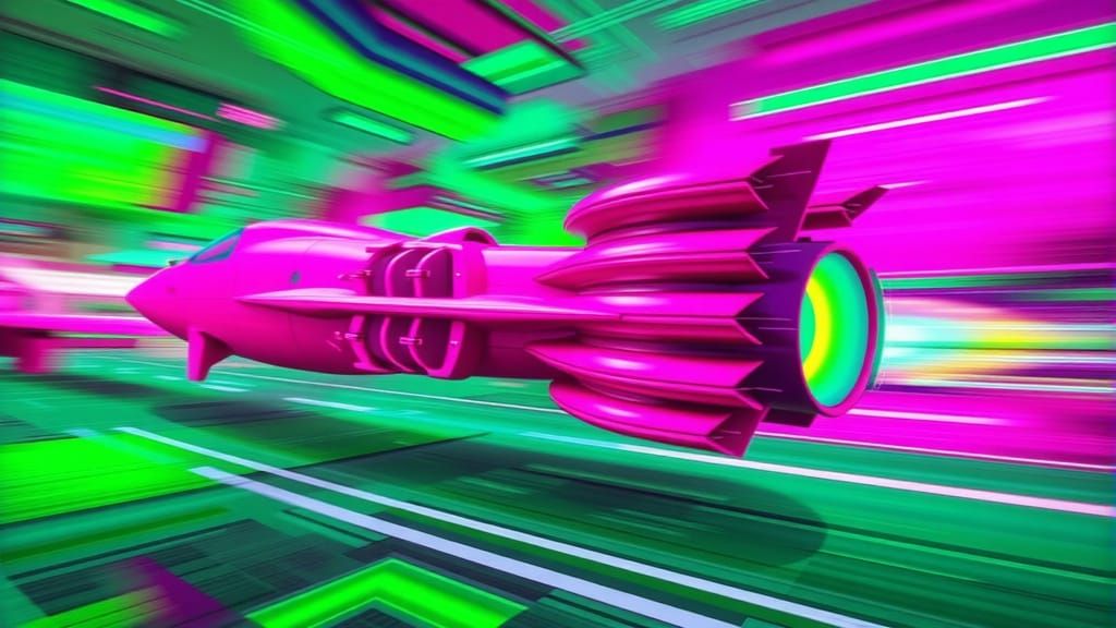 Surreal Runner Dashes Through a Vibrant, Moebius-Inspired Ni...