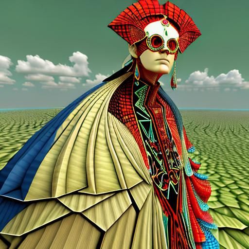 Complex 3D Fractal Geometric Pattern