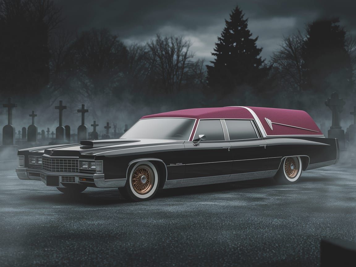 Custom Hearse Hot Rod: 1960s Luxury in 3D