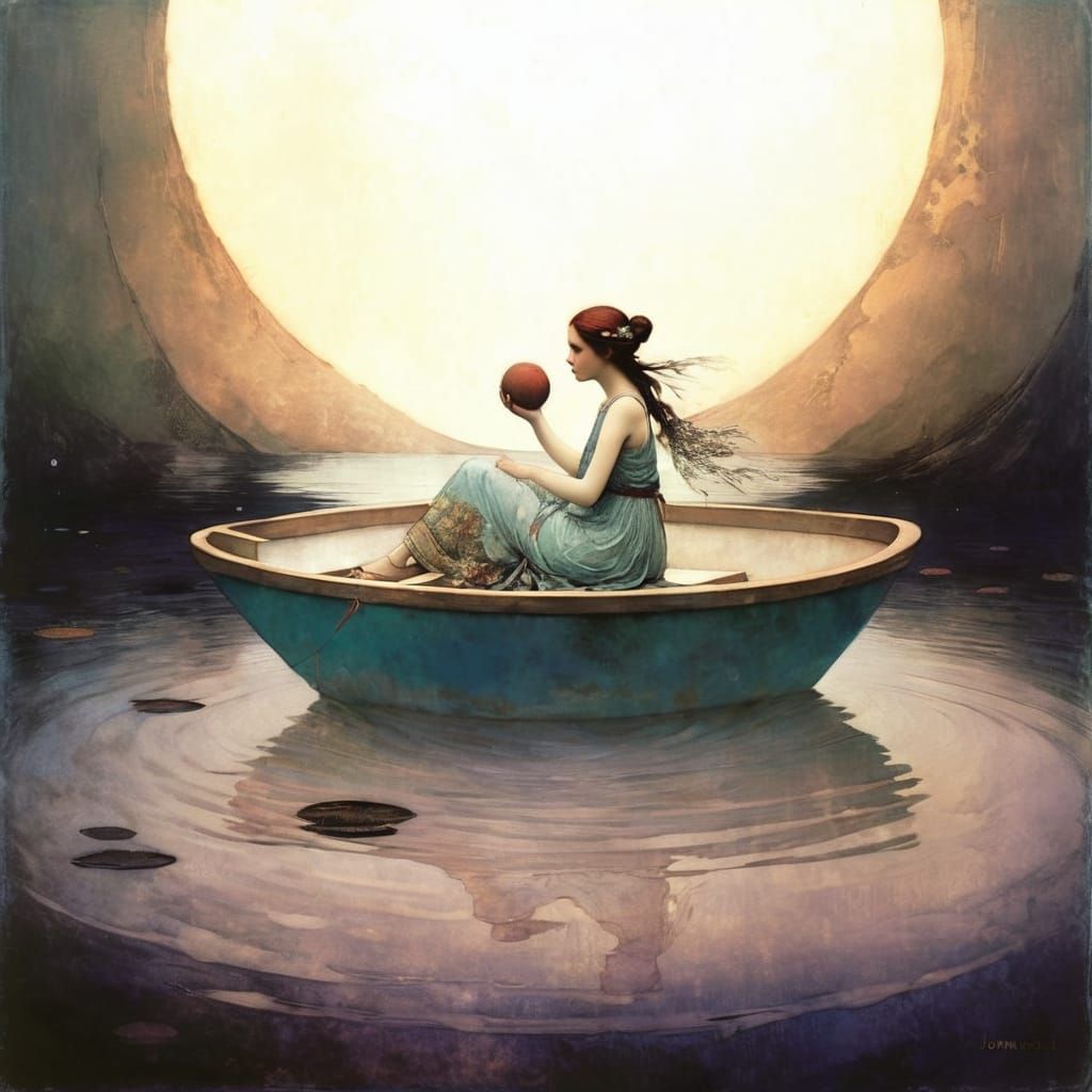 Whimsical Romantic Fantasy Painting