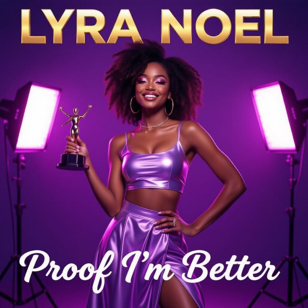 Lyra Noel Album Cover Art with Award