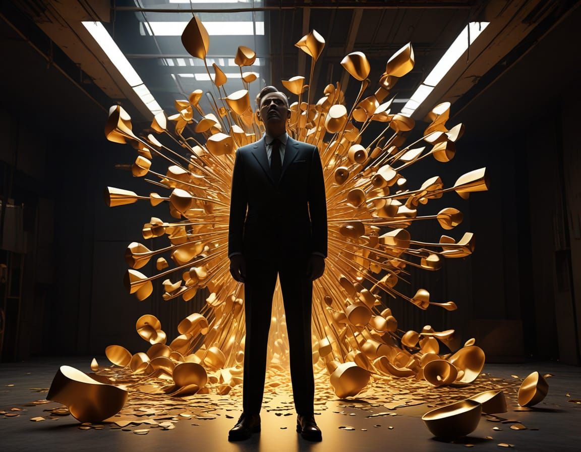 Surrealistic Industrial Chic Masterpiece with Brian in Bacon...