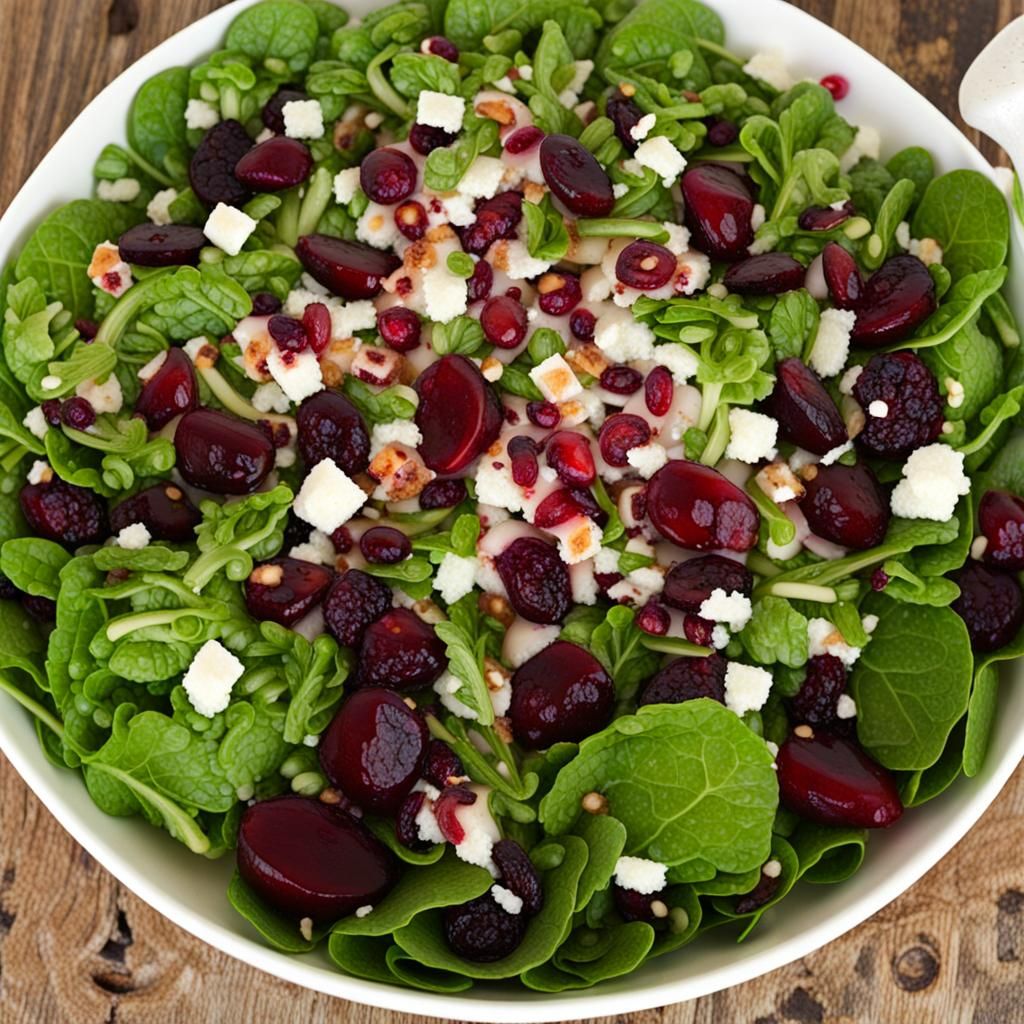 Festive Cranberry Salad Still Life