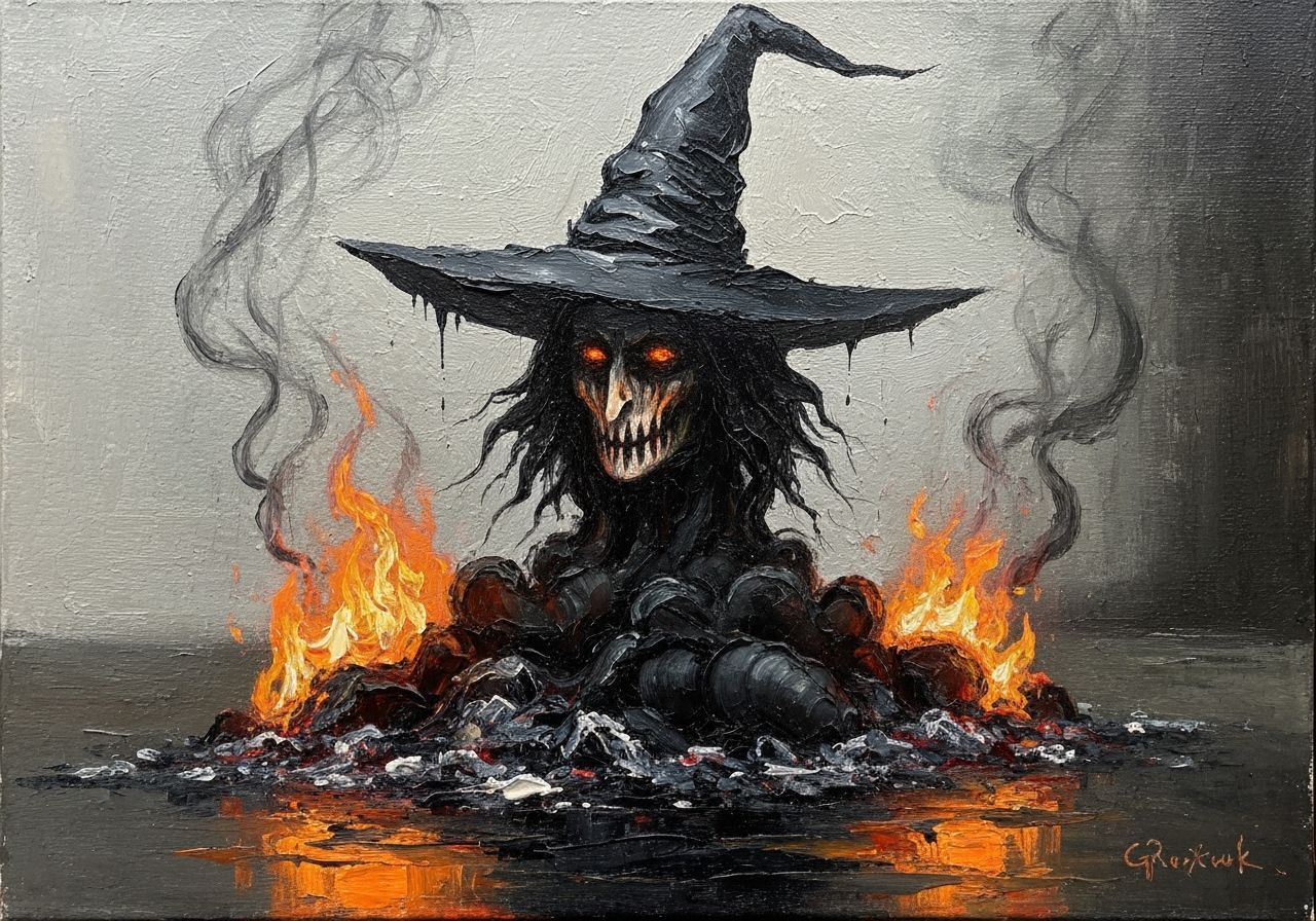 Sinister Ink Witch of Fire and Smoke